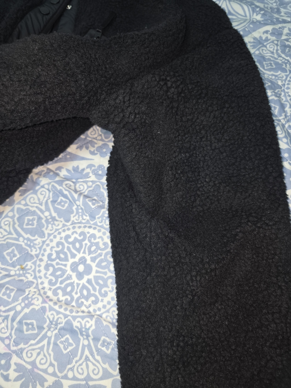 Fabletics Black Sherpa Teddy Jacket - Picture 5 of 9